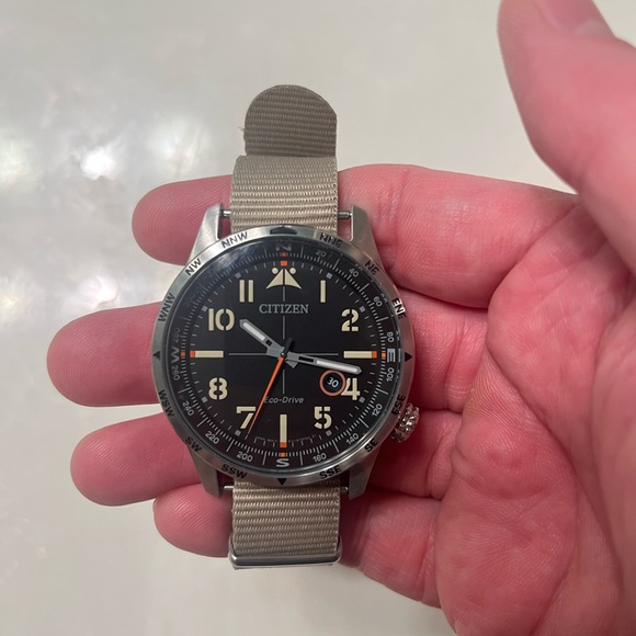 Citizen Other - Citizen Men's Watch with Black Dial and Tan Strap